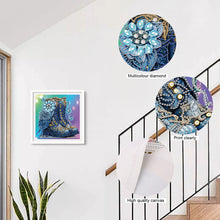 Load image into Gallery viewer, Diamond Painting - Partial Special Shaped - Flower Boots (30*30CM)
