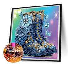 Load image into Gallery viewer, Diamond Painting - Partial Special Shaped - Flower Boots (30*30CM)
