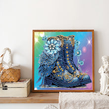 Load image into Gallery viewer, Diamond Painting - Partial Special Shaped - Flower Boots (30*30CM)
