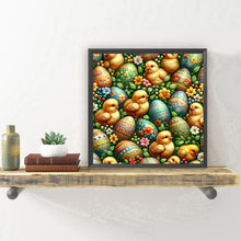 Load image into Gallery viewer, Diamond Painting - Full Round - Easter Yellow Chicken Eggs (30*30CM)
