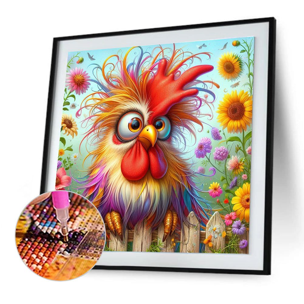 Diamond Painting - Full Round - Easter Rooster (30*30CM)