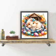 Load image into Gallery viewer, Diamond Painting - Full Round - Easter White Rabbit Eggs (30*30CM)
