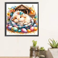 Load image into Gallery viewer, Diamond Painting - Full Round - Easter White Rabbit Eggs (30*30CM)
