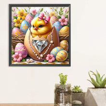Load image into Gallery viewer, Diamond Painting - Full Round - Easter Cracked Yellow Chicken Eggs (30*30CM)
