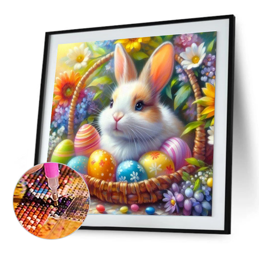 Diamond Painting - Full Round - Easter Bunny Eggs (30*30CM)