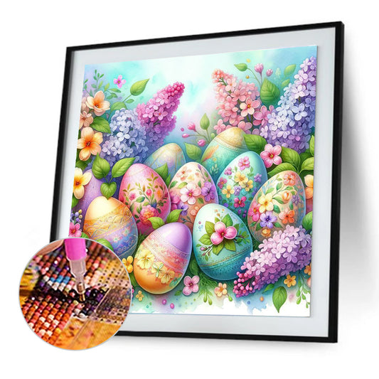 Diamond Painting - Full Round - Easter Lavender Eggs (30*30CM)