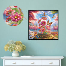 Load image into Gallery viewer, Diamond Painting - Partial Special Shaped - Crystal Butterfly Flower (30*30CM)
