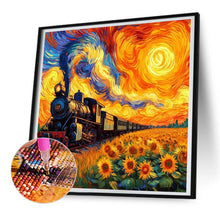 Load image into Gallery viewer, Diamond Painting - Full Round - Sunflower Train (30*30CM)
