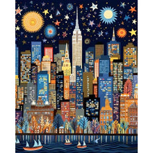 Load image into Gallery viewer, Diamond Painting - Full Square - Night city (40*50CM)
