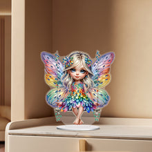 Load image into Gallery viewer, PET Elf Girl Desktop Diamond DIY Kits Diamond Painting Desktop Ornament for Home
