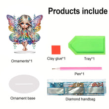 Load image into Gallery viewer, PET Elf Girl Desktop Diamond DIY Kits Diamond Painting Desktop Ornament for Home
