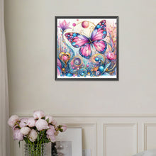 Load image into Gallery viewer, Diamond Painting - Full Square - Pink butterfly (30*30CM)
