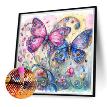 Load image into Gallery viewer, Diamond Painting - Full Square - Pink butterfly (30*30CM)
