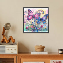 Load image into Gallery viewer, Diamond Painting - Full Square - Pink butterfly (30*30CM)
