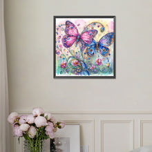 Load image into Gallery viewer, Diamond Painting - Full Square - Pink butterfly (30*30CM)
