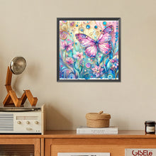 Load image into Gallery viewer, Diamond Painting - Full Square - Pink butterfly (30*30CM)
