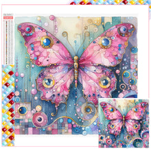 Load image into Gallery viewer, Diamond Painting - Full Square - Pink butterfly (30*30CM)
