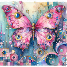 Load image into Gallery viewer, Diamond Painting - Full Square - Pink butterfly (30*30CM)
