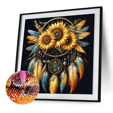 Load image into Gallery viewer, Diamond Painting - Full Round - Sunflower dream catcher (30*30CM)
