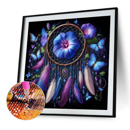 Diamond Painting - Full Round - Morning glory dream catcher (30*30CM)