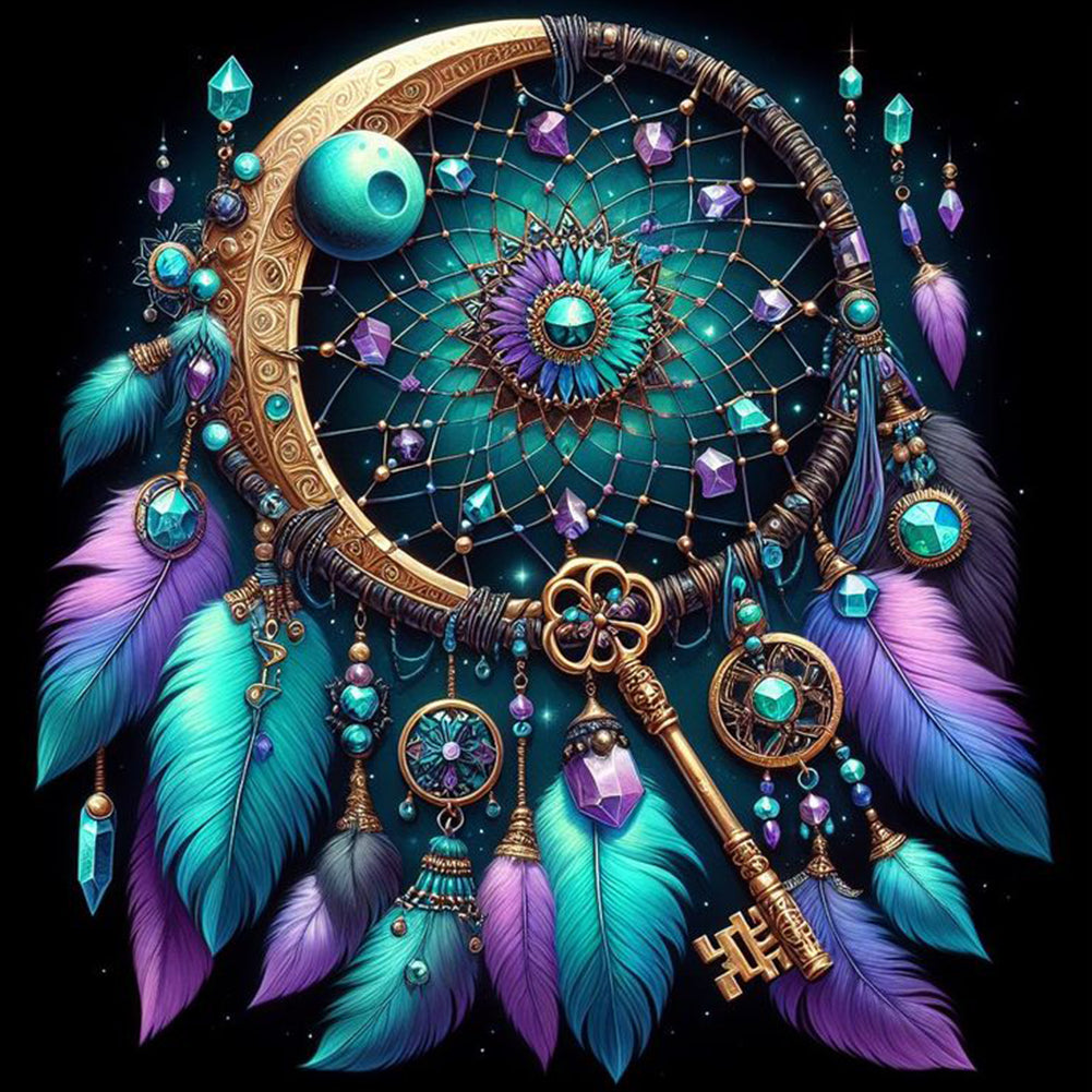 Diamond Painting - Full Round - Dream catcher (30*30CM)