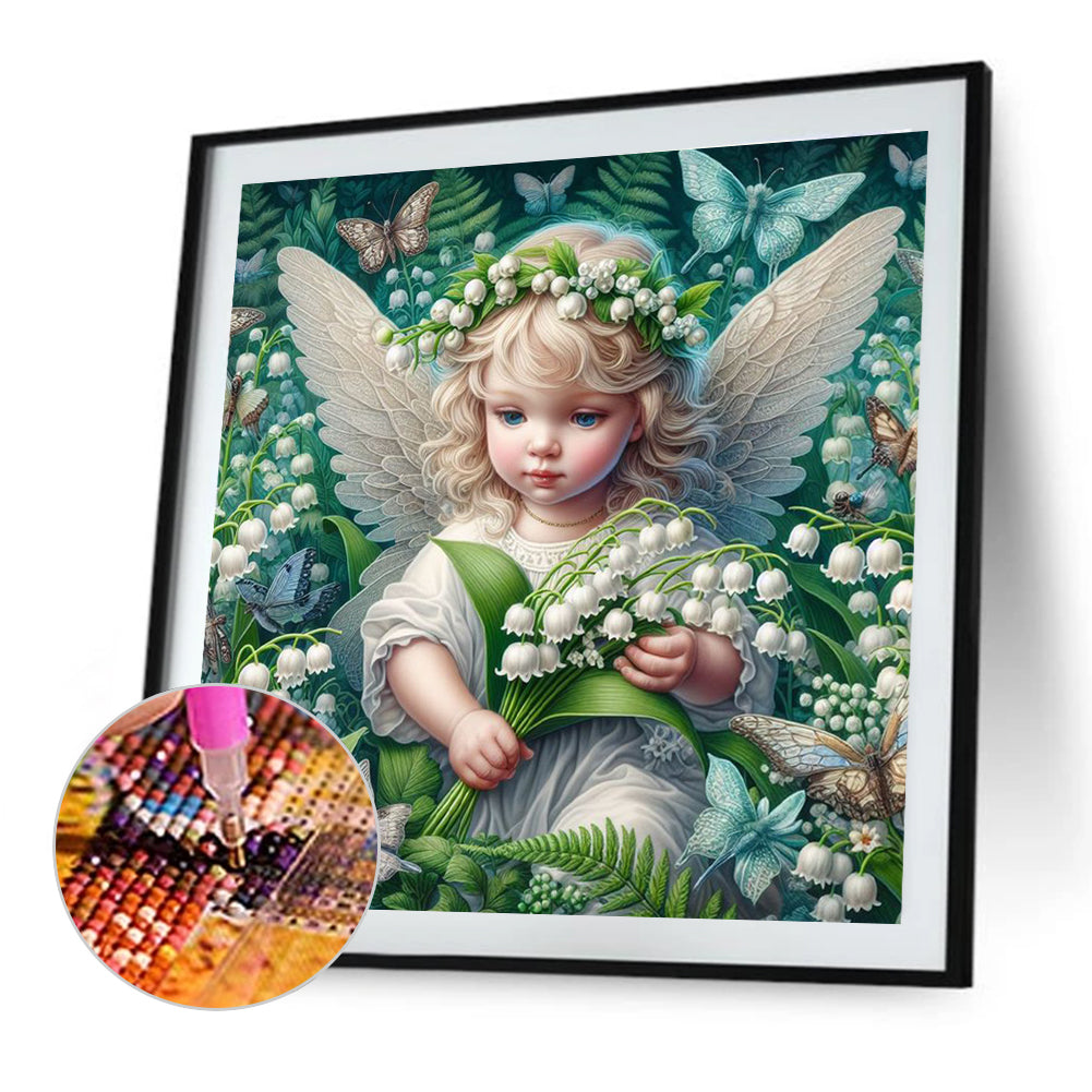 Diamond Painting - Full Round - Lily of the valley baby (30*30CM)