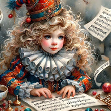 Load image into Gallery viewer, Diamond Painting - Full Round - Retro music girl (40*40CM)
