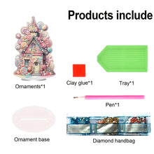 Load image into Gallery viewer, Candy House Acrylic Special Shape Desktop Diamond Art Kits for Home Office Decor
