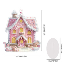 Load image into Gallery viewer, Candy House Acrylic Special Shape Desktop Diamond Art Kits for Home Office Decor
