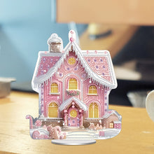 Load image into Gallery viewer, Candy House Acrylic Special Shape Desktop Diamond Art Kits for Home Office Decor
