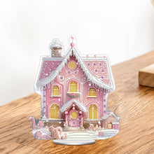 Load image into Gallery viewer, Candy House Acrylic Special Shape Desktop Diamond Art Kits for Home Office Decor
