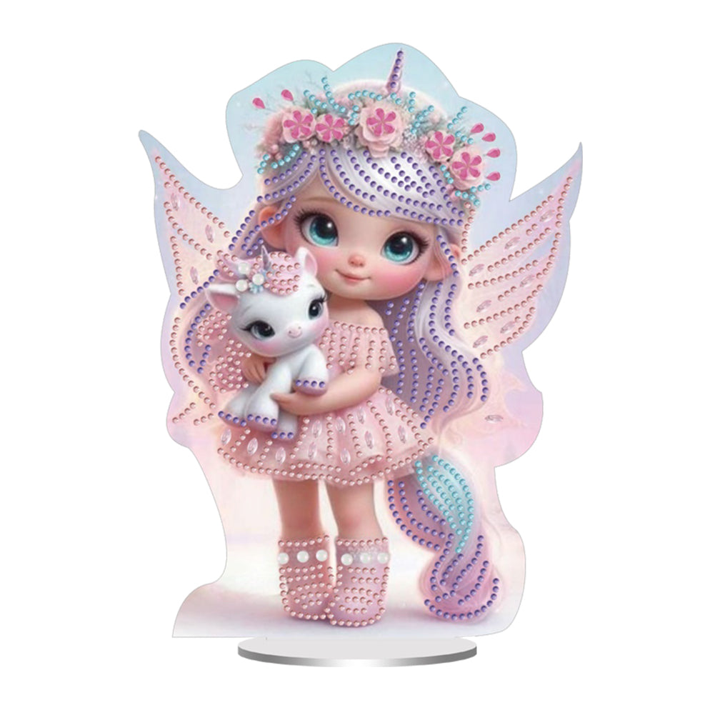 Candy House Acrylic Special Shape Desktop Diamond Art Kits for Home Office Decor