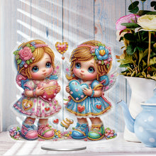 Load image into Gallery viewer, Candy House Acrylic Special Shape Desktop Diamond Art Kits for Home Office Decor
