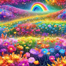Load image into Gallery viewer, Diamond Painting - Full Round - Flower Sea Rainbow (30*30CM)
