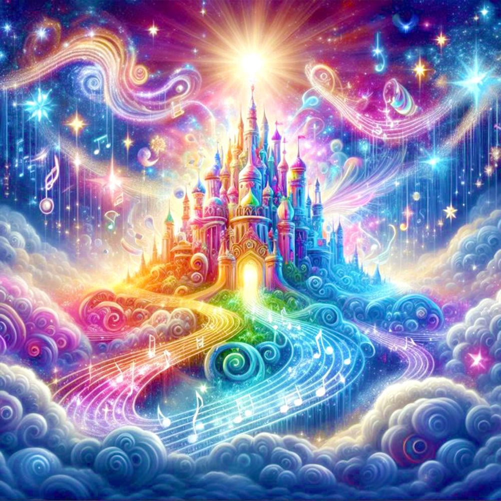 Diamond Painting - Full Round - Cloud Castle (30*30CM)