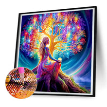 Load image into Gallery viewer, Diamond Painting - Full Round - World Tree And Girl (30*30CM)
