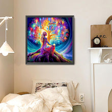 Load image into Gallery viewer, Diamond Painting - Full Round - World Tree And Girl (30*30CM)
