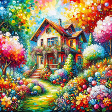 Load image into Gallery viewer, Diamond Painting - Full Round - Flower Cottage (30*30CM)
