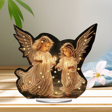 Load image into Gallery viewer, Acrylic Special Shape Angel Girl Desktop Diamond Art Kits for Home Office Decor
