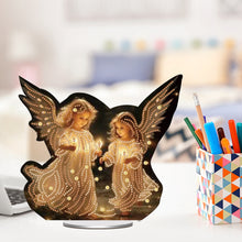 Load image into Gallery viewer, Acrylic Special Shape Angel Girl Desktop Diamond Art Kits for Home Office Decor
