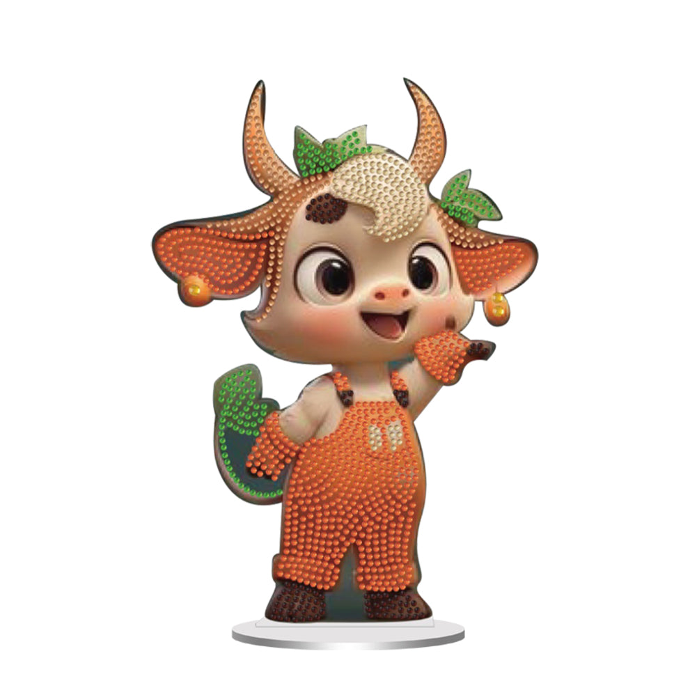 Acrylic Special Shape Angel Girl Desktop Diamond Art Kits for Home Office Decor