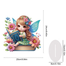Load image into Gallery viewer, Acrylic Special Shape Angel Girl Desktop Diamond Art Kits for Home Office Decor
