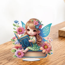 Load image into Gallery viewer, Acrylic Special Shape Angel Girl Desktop Diamond Art Kits for Home Office Decor
