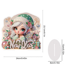 Load image into Gallery viewer, Acrylic Special Shape Angel Girl Desktop Diamond Art Kits for Home Office Decor
