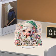 Load image into Gallery viewer, Acrylic Special Shape Angel Girl Desktop Diamond Art Kits for Home Office Decor
