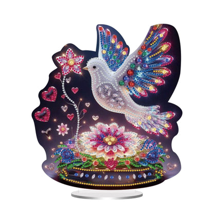 Acrylic Special Shape Angel Girl Desktop Diamond Art Kits for Home Office Decor