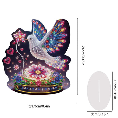 Acrylic Special Shape Angel Girl Desktop Diamond Art Kits for Home Office Decor