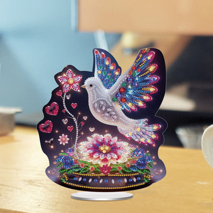 Acrylic Special Shape Angel Girl Desktop Diamond Art Kits for Home Office Decor