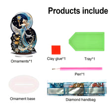 Load image into Gallery viewer, Acrylic Special Shape Angel Girl Desktop Diamond Art Kits for Home Office Decor
