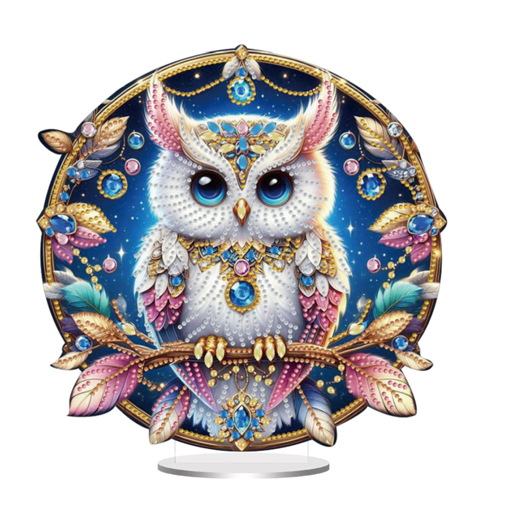 Acrylic Special Shape Angel Girl Desktop Diamond Art Kits for Home Office Decor